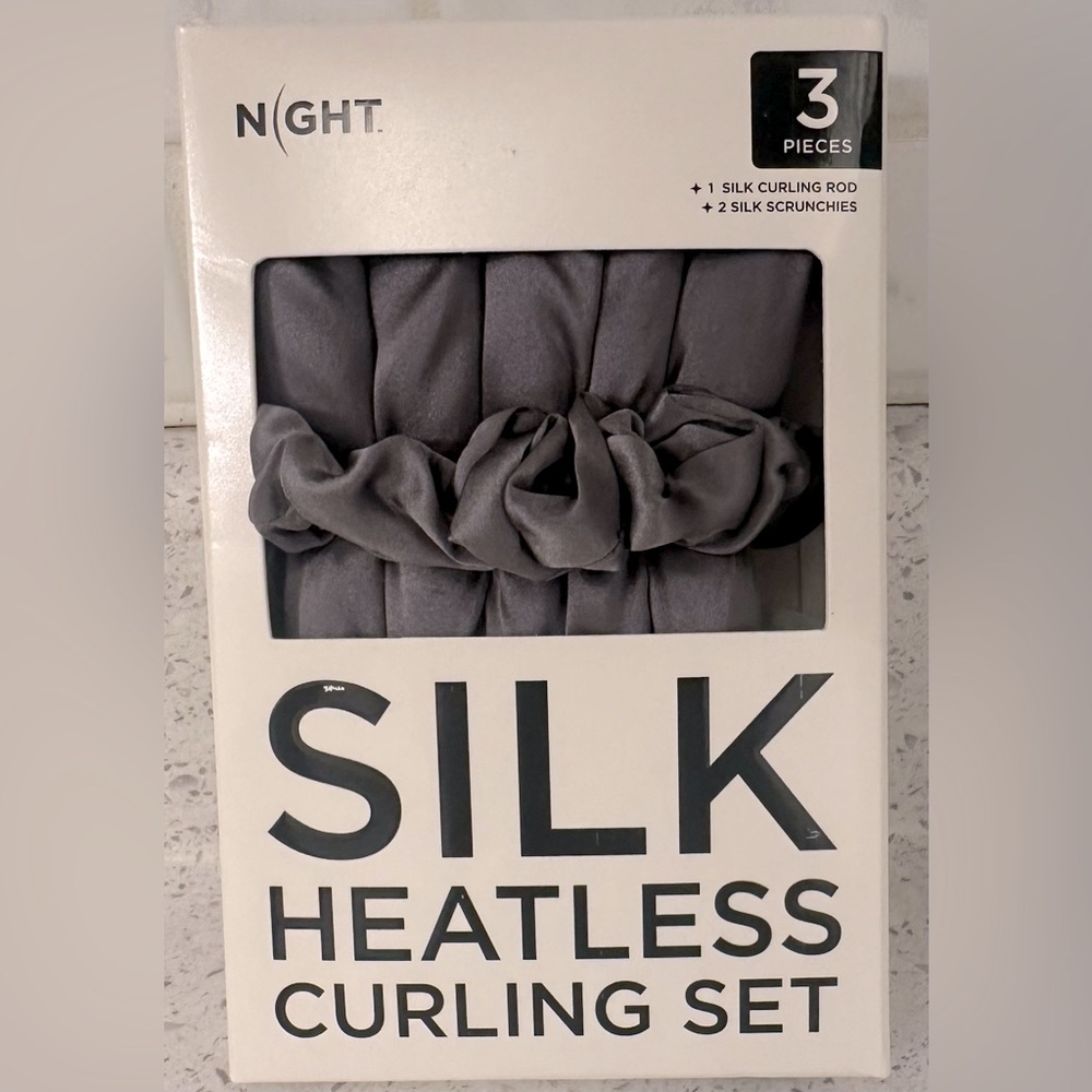 Night- Silk Heatless Curling Set.3 Pieces.